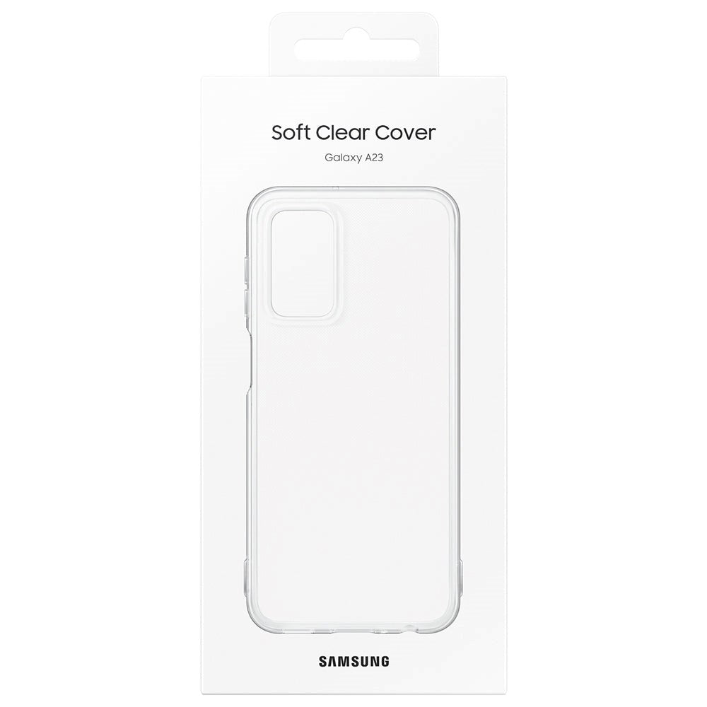 Original Samsung Galaxy A23 (5G) Soft Clear TPU Skal EF-QA235TTEGWW - Genomskinlig