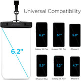 Spigen Universal AquaShield Vattentåligt Skal - Genomskinlig / Svart