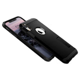 iPhone XR Spigen Tough Armor Hybrid Skal m. Kickstand - Svart
