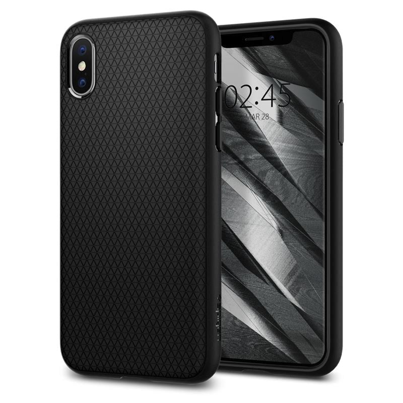 iPhone X / XS Spigen Liquid Air Bagside Skal - Svart