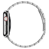 Apple Watch (42/44/SE/45/46/49mm) Spigen Modern Fit Band - Rem Rostfritt Stål inklusive Stift - Silver