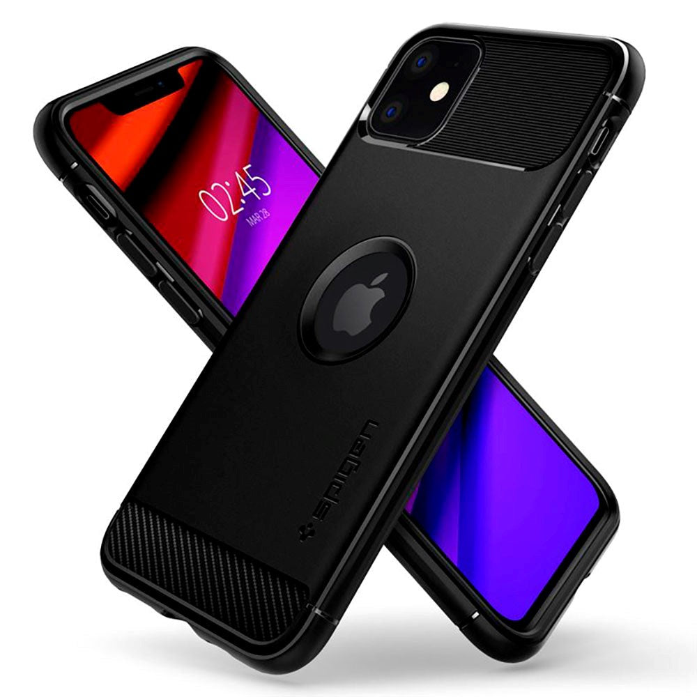 iPhone 11 Spigen Rugged Armor Skal - Svart