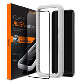 iPhone 11 Pro Max Spigen Align Glass Skärmskydd - Case Friendly - Genomskinlig