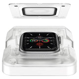 Apple Watch (38/40/SE/41/42mm) Spigen EZ Fit Flex Skärmskydd - 2 St. - Genomskinlig / Svart Kant