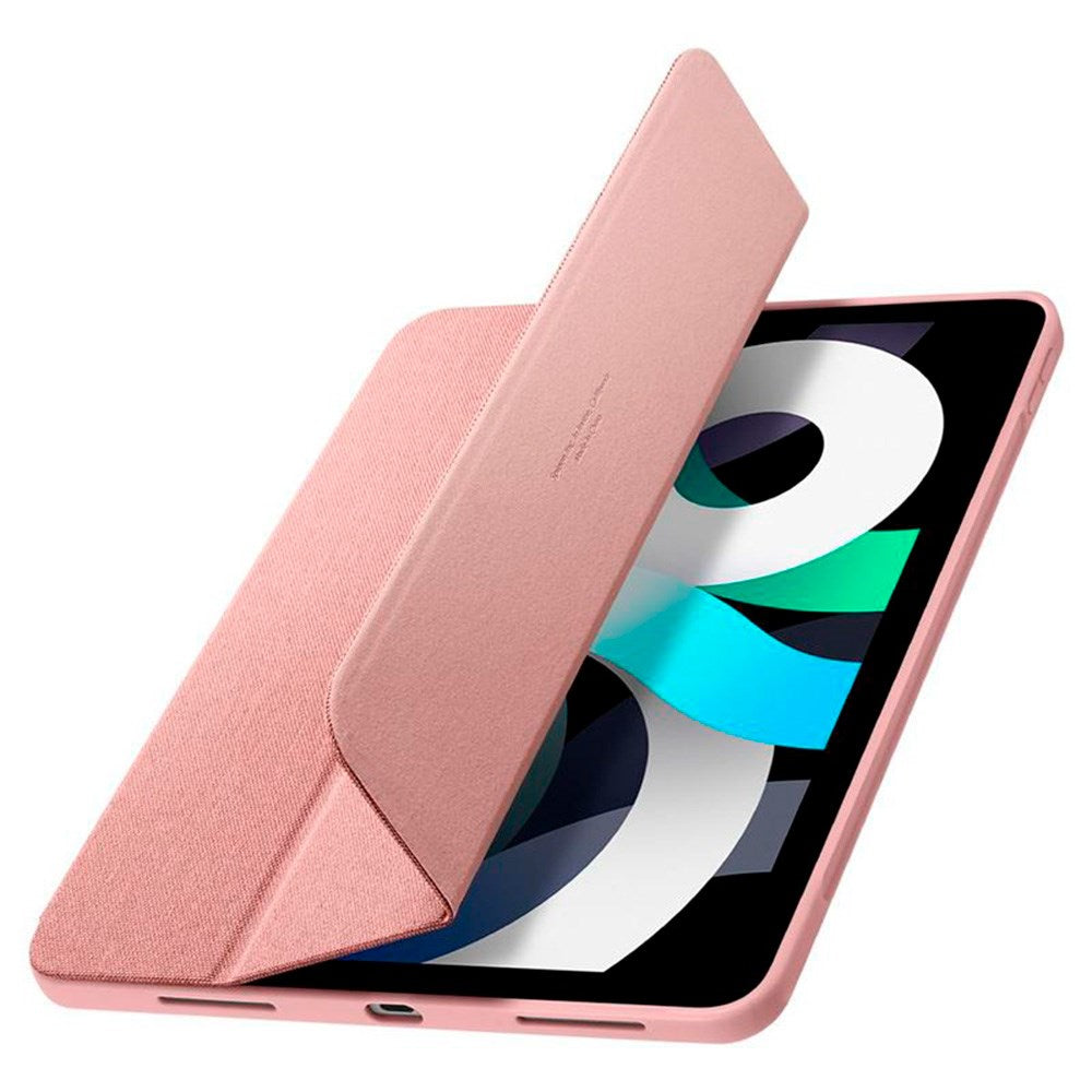 iPad Air 10.9-11" (2024-2020) Spigen Urban Fit Tyg Fodral m. Pennhållare - Rose Gold