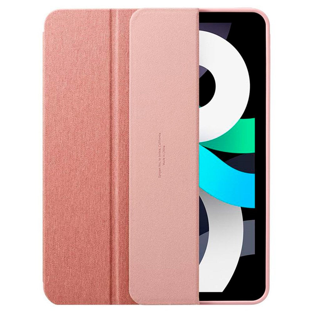 iPad Air 10.9-11" (2024-2020) Spigen Urban Fit Tyg Fodral m. Pennhållare - Rose Gold