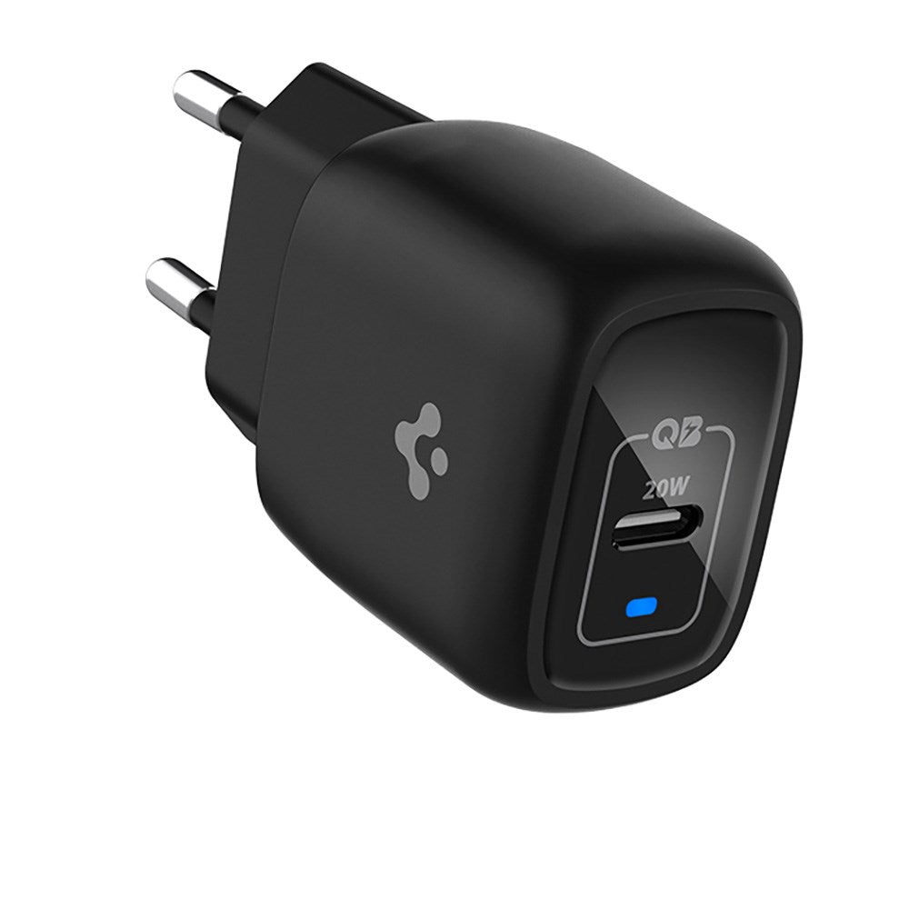 Spigen PowerArc ArcStation Pro 20W GaN Väggladdare med USB-C - Svart