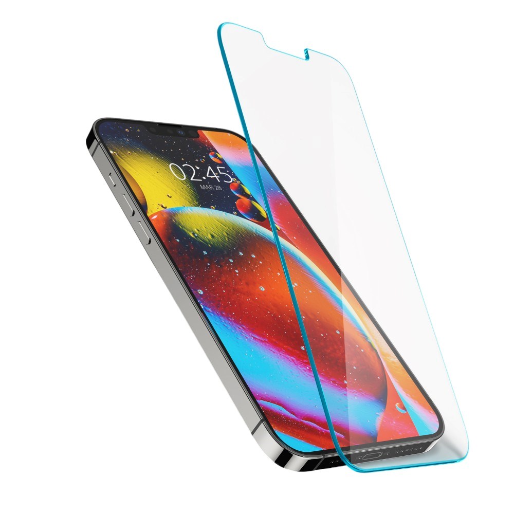 iPhone 16e / 14 / 13 / 13 Pro Spigen Glas.tr Skärmskydd - Härdat Glas - Genomskinlig