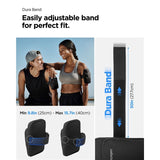 Spigen Vattenavvisande Dynamic Shield Löpararmband (Max. Mobil: 195 x 113mm) - Svart