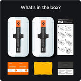 iPhone 14 Pro Spigen Privacy EZ Fit Glass Skärmskydd - 2 st - Privacy Funktion - Genomskinlig