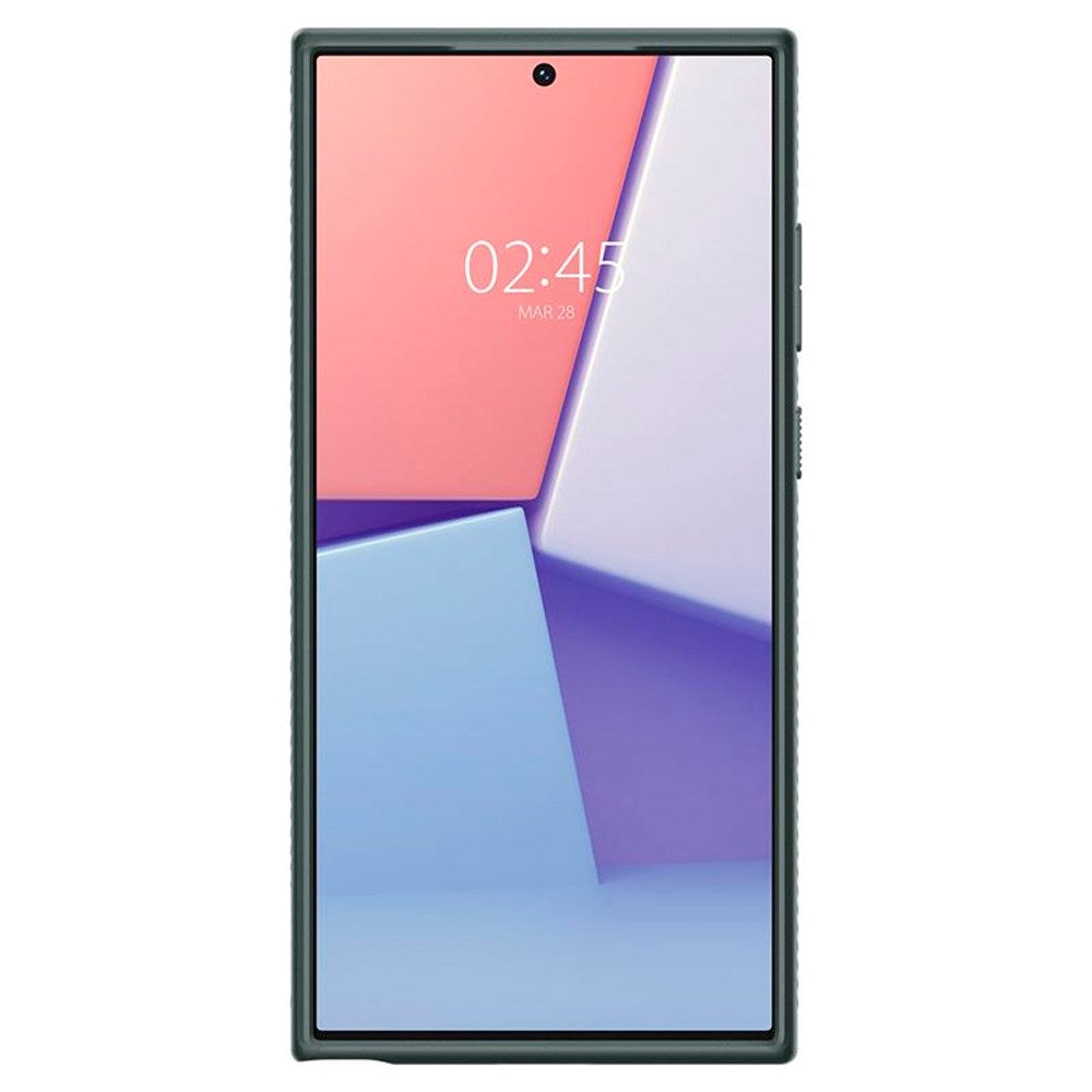 Samsung Galaxy S23 Ultra Spigen Liquid Air - Flexibelt Plast Skal - Grön