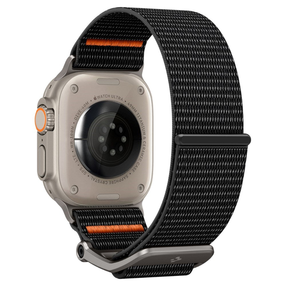 Apple Watch (42/44/SE/45/46/49mm) Spigen DuraPro Flex Nylon Armband - Svart