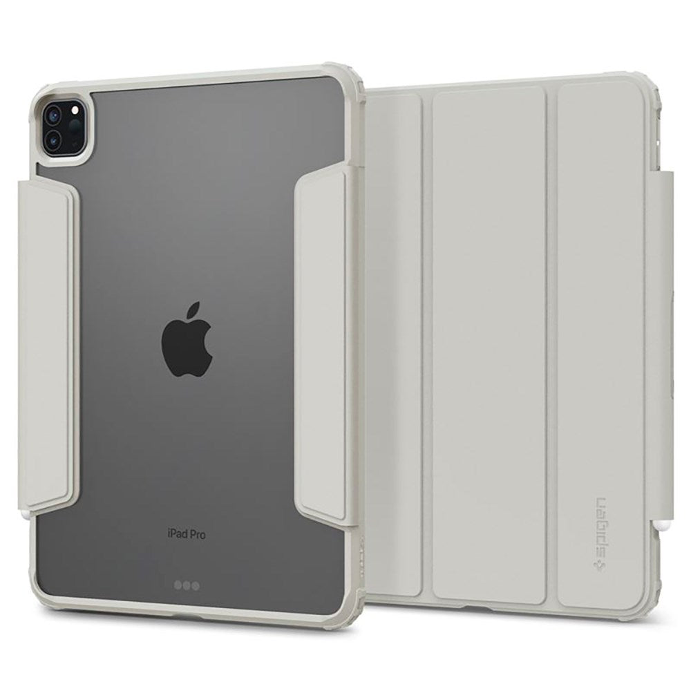 iPad Pro 11" (2022 / 2021 / 2020 / 2018) Spigen Air Skin Pro Läder Flip Fodral - Grå