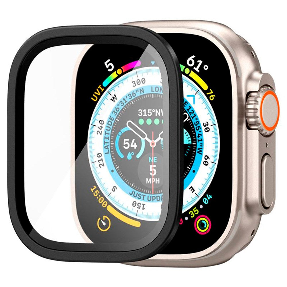 Apple Watch Ultra 1/2 (49mm) Spigen Slim Pro GLAS.tR Skärmskydd - Svart