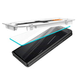 Spigen Samsung Galaxy Z Fold5 EZ Fit Glas.tR Skärmskydd - 2 st. - Case Friendly - Genomskinlig