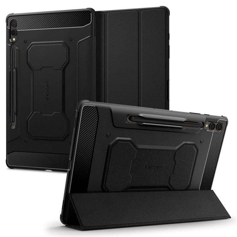Samsung Galaxy Tab S9+ (Plus) Spigen Rugged Armor Pro Fodral - Svart