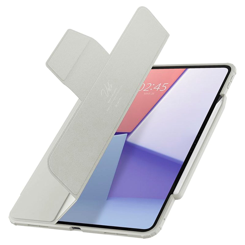 iPad Pro 13" (2024) Spigen Air Skin Pro Läder Flip Fodral - Grå