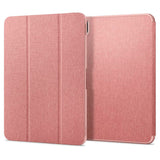 iPad Pro 11" (2024) Spigen Urban Fit Fodral med Stylus Pen Hållare - Tyg - Rose Gold