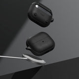 Ringke Samsung Galaxy Buds 3 / 3 Pro Onyx Magnetic Fodral med Karbinhake - MagSafe Kompatibel - Svart