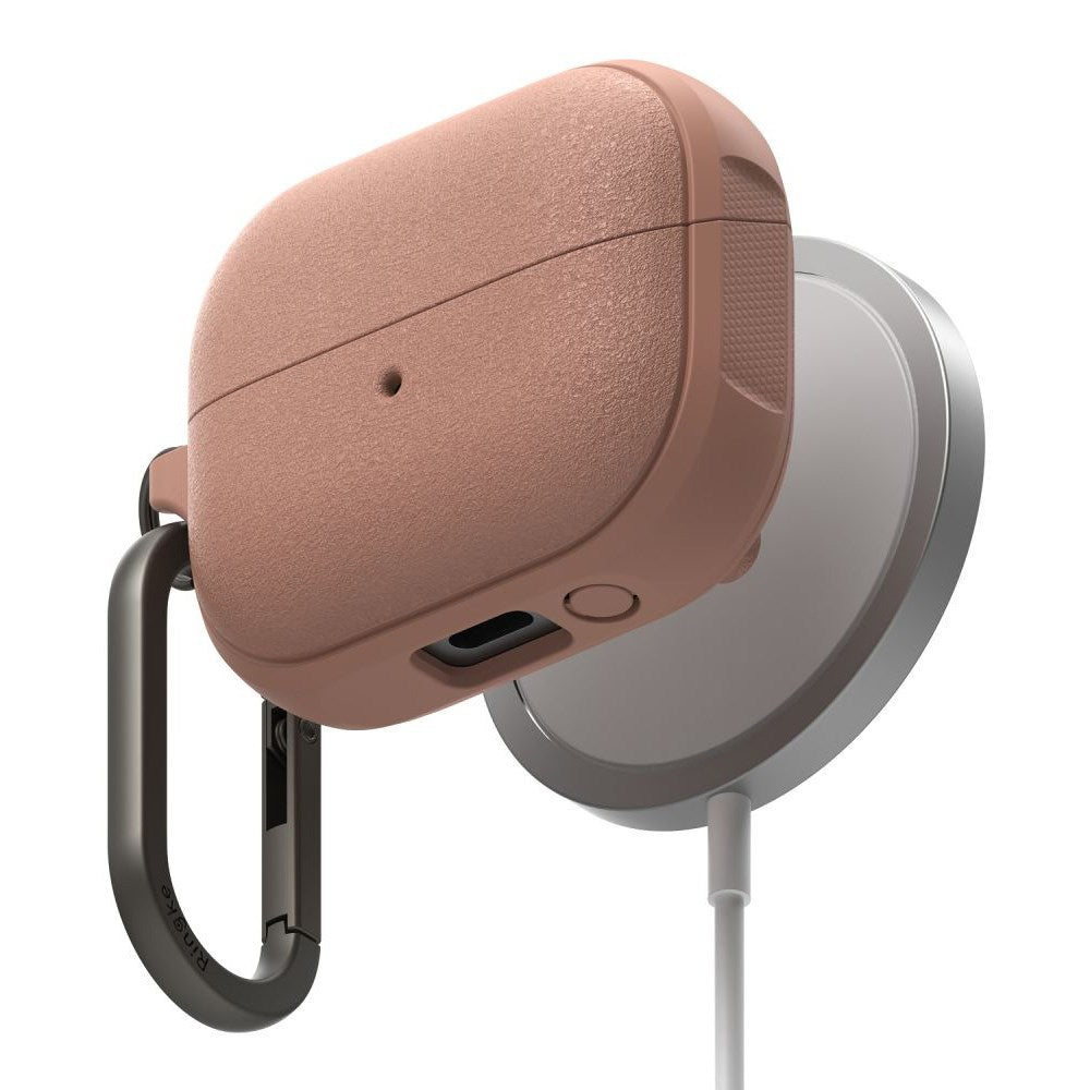 Ringke Samsung Galaxy Buds 3 / 3 Pro Onyx Magnetic Fodral med Karbinhake - MagSafe Kompatibel - Rosa