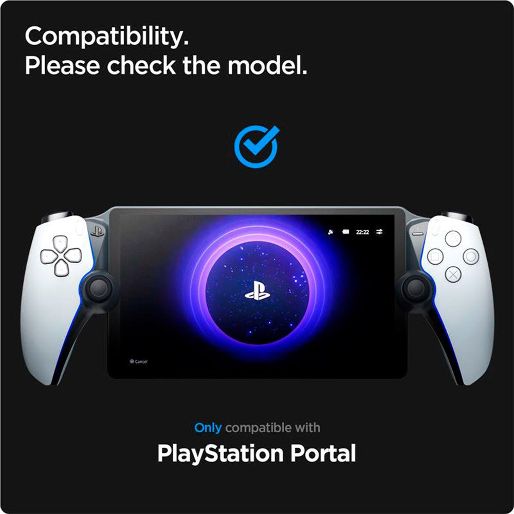 Spigen Glass tR EZ Fit Skärmskydd för PlayStation Portal Remote Player - Genomskinlig