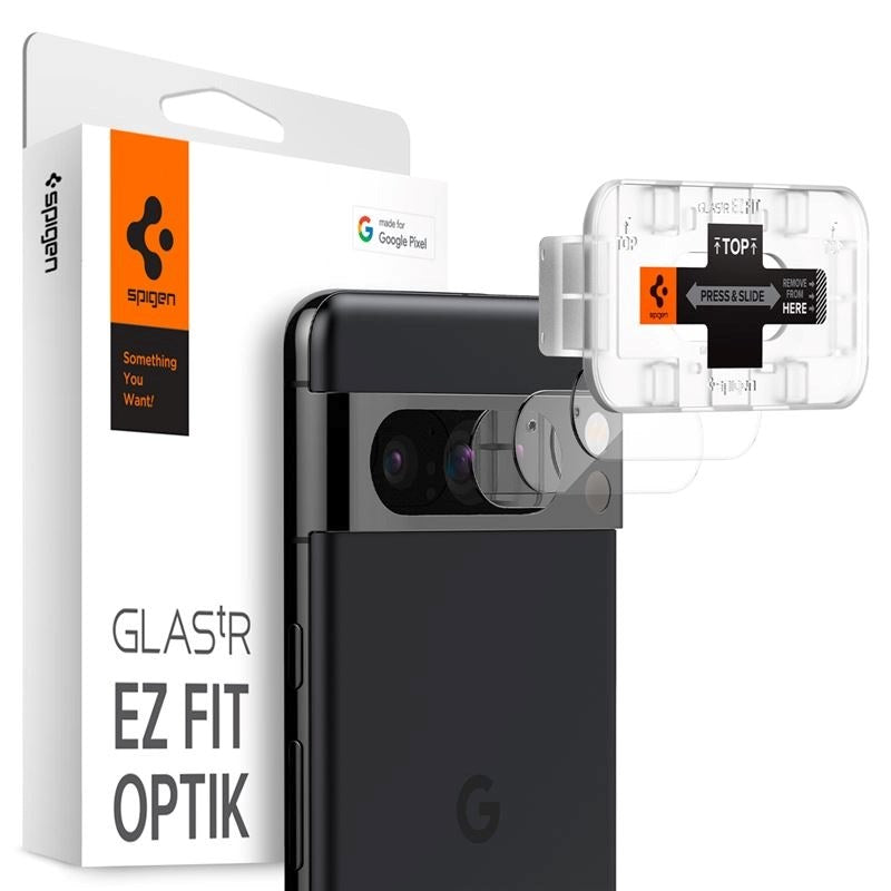 Google Pixel 8 Pro Spigen EZ Fit. tR Optik Kameralinsskydd - 2 St - Genomskinlig