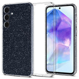 Samsung Galaxy A55 (5G) Spigen Liquid Crystal Skal - Transparent / Glitter