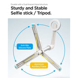 Spigen Tripod Selfie Stick - MagSafe Kompatibel - Vit
