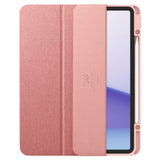 iPad Air 13" (2024) Spigen Urban Fit Fodral med Stylus Pen Hållare - Tyg - Rose Gold