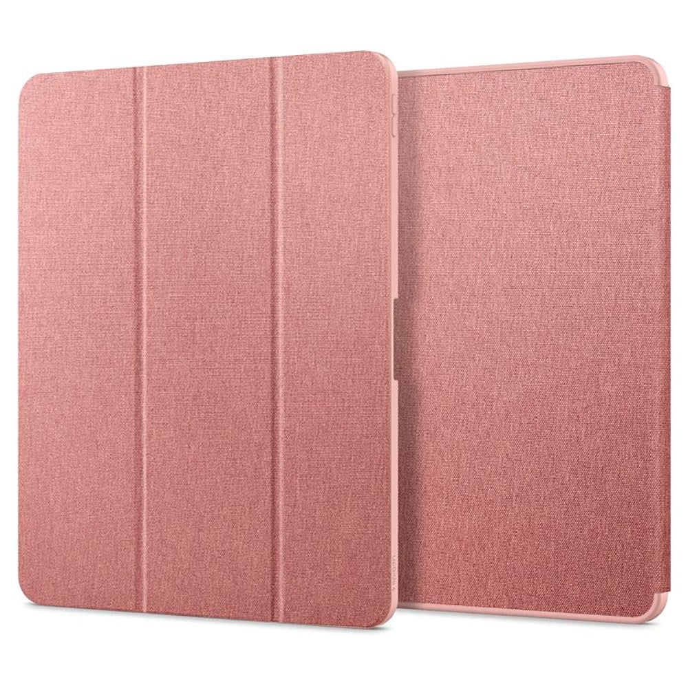 iPad Air 13" (2024) Spigen Urban Fit Fodral med Stylus Pen Hållare - Tyg - Rose Gold