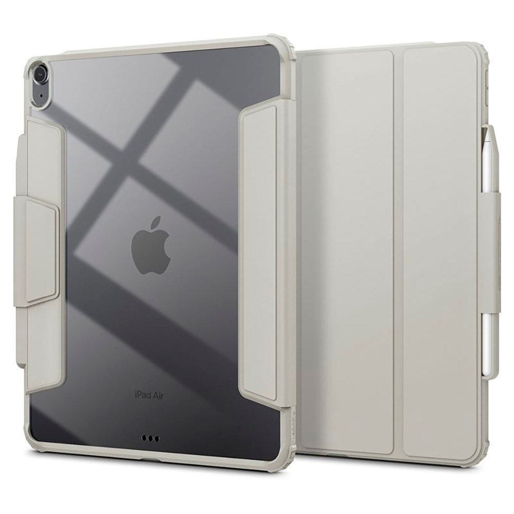 iPad Air 13" (2024) Spigen Air Skin Pro Läder Flip Fodral - Grå