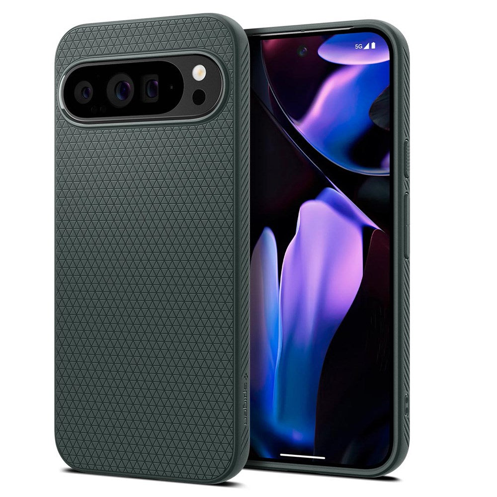 Google Pixel 9 Pro XL Spigen Liquid Air Skal - Matt Grön