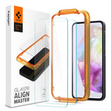 Samsung Galaxy A35 (5G) Spigen AlignMaster Glass tR Skärmskydd - 2 st - Case Friendly - Genomskinlig