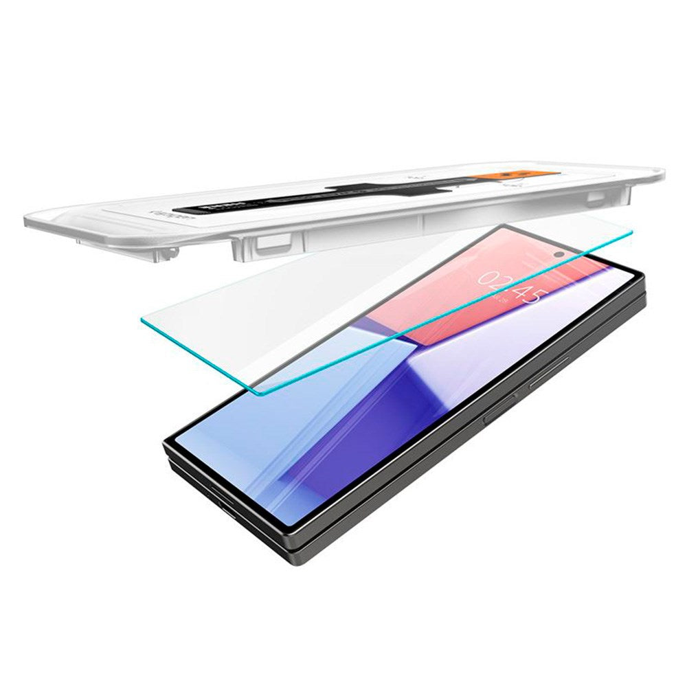 Spigen Samsung Galaxy Z Fold6 EZ Fit Glas.tR Skärmskydd - 2 st. - Case Friendly - Genomskinlig