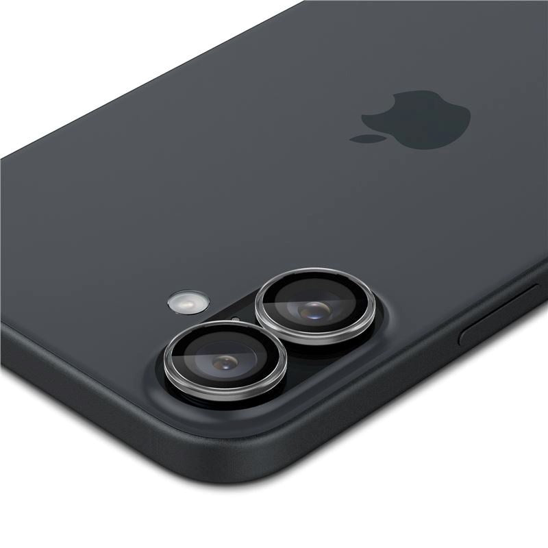 iPhone 16 / 16 Plus Spigen EZ Fit. tR Optik Pro Kameralinsskydd - 2 St - Genomskinlig