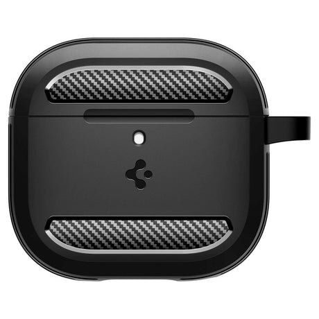 Spigen Rugged Armor Apple AirPods (4. gen) Skal m. Carabiner - Svart