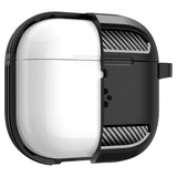 Spigen Rugged Armor Apple AirPods (4. gen) Skal m. Carabiner - Svart