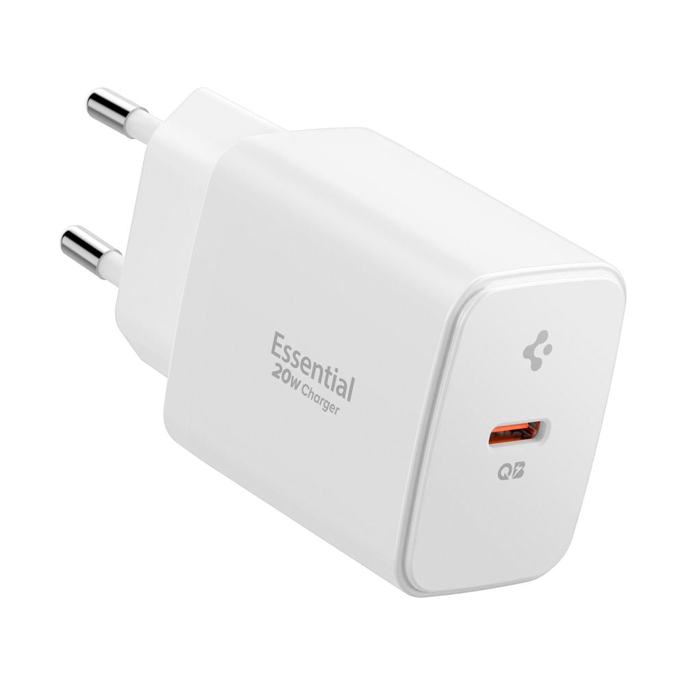 Spigen 20W Väggladdare m. 1x USB-C - Vit