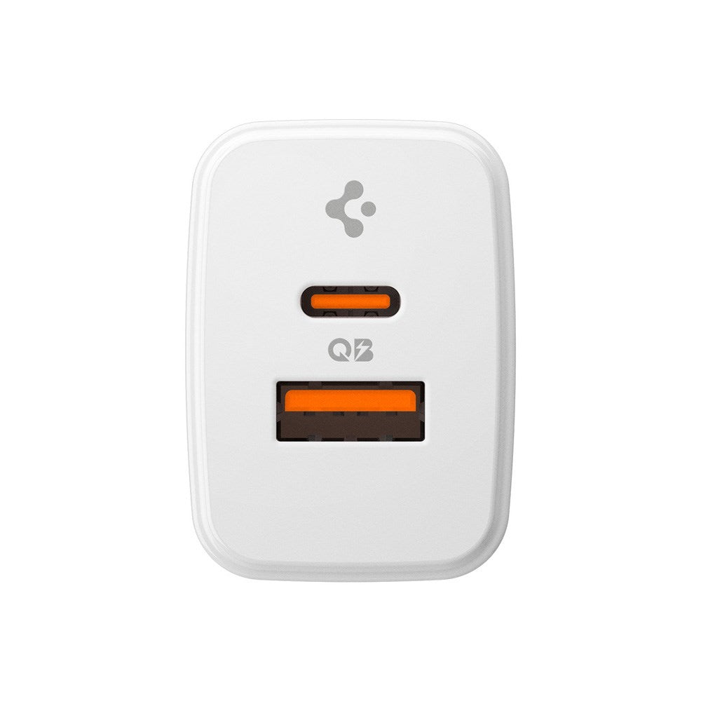 Spigen Essential 20W Väggladdare m. 1 x USB-C & 1 x USB-A - Vit