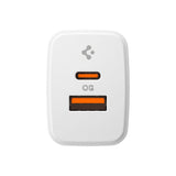 Spigen Essential 20W Väggladdare m. 1 x USB-C & 1 x USB-A - Vit