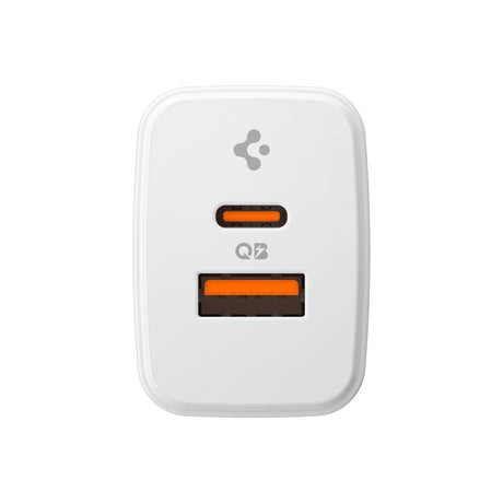Spigen Essential 20W Väggladdare m. 1 x USB-C & 1 x USB-A - Vit