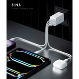 Spigen 67W Väggladdare m. 2x USB-C & 1x USB-A - Vit