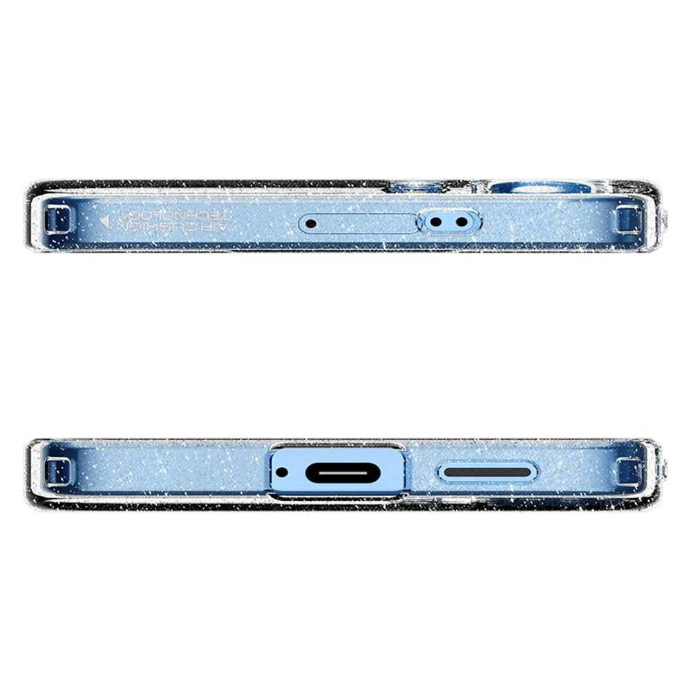 Samsung Galaxy S25 Spigen Liquid Crystal Glitter Skal - Genomskinlig