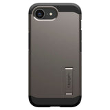 iPhone 16e Spigen Tough Armor Skal med Stativfunktion - MagSafe Kompatibel - Gunmetal