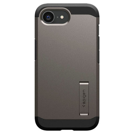 iPhone 16e Spigen Tough Armor Skal med Stativfunktion - MagSafe Kompatibel - Gunmetal