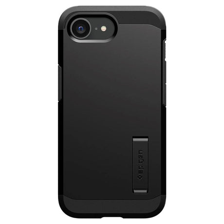 iPhone 16e Spigen Tough Armor Skal med Stativfunktion - MagSafe Kompatibel - Black