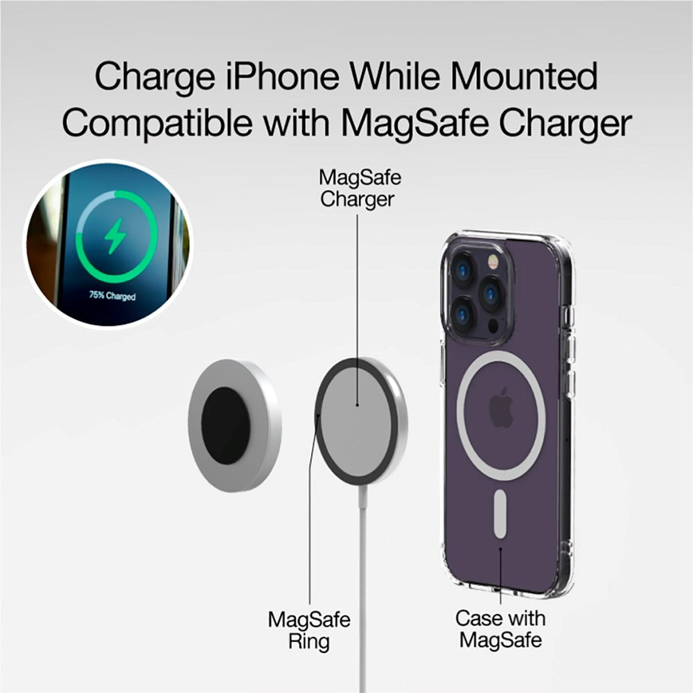 Just Mobile AluDisc™ Mini - Väggfäste Magnetisk - MagSafe Kompatibel - Silver