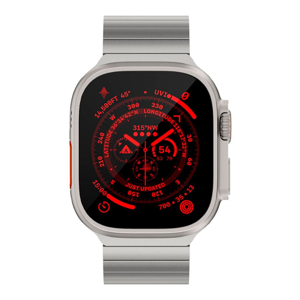 Apple Watch Ultra 1/2 (49mm) Just Mobile Titanium Rem m. DLC Beläggning - Silver