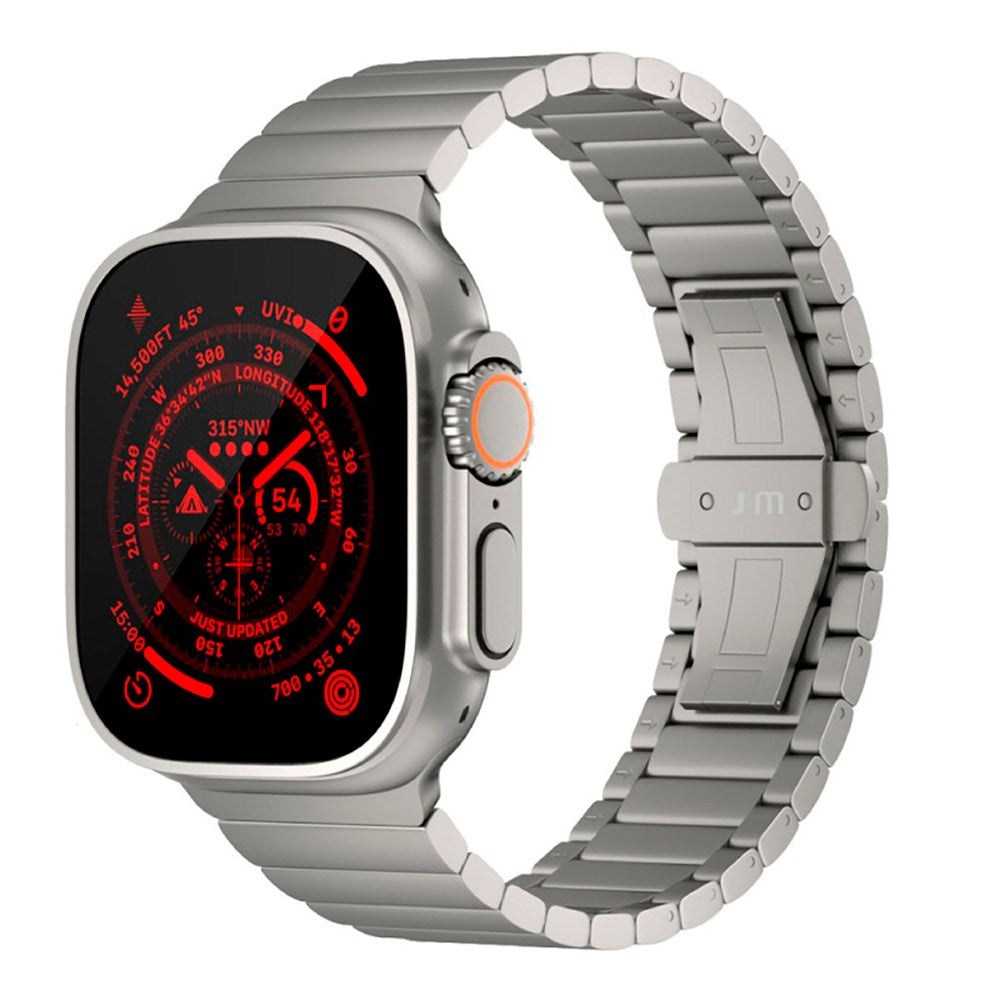 Apple Watch Ultra 1/2 (49mm) Just Mobile Titanium Rem m. DLC Beläggning - Silver