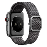 Apple Watch (38/40/SE/41/42mm) UNIQ Aspen Rem Flätat Tyg - Grå